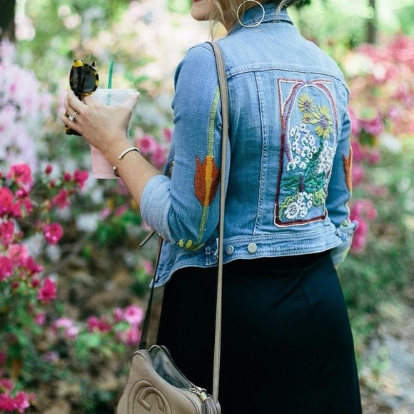 Anthropologie Pilcro Embroidered Denim 